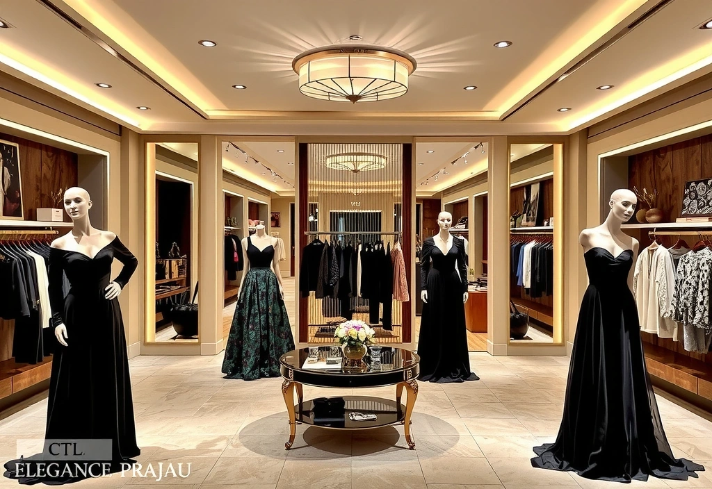 Luxusní boutique Elegance Praha interiér