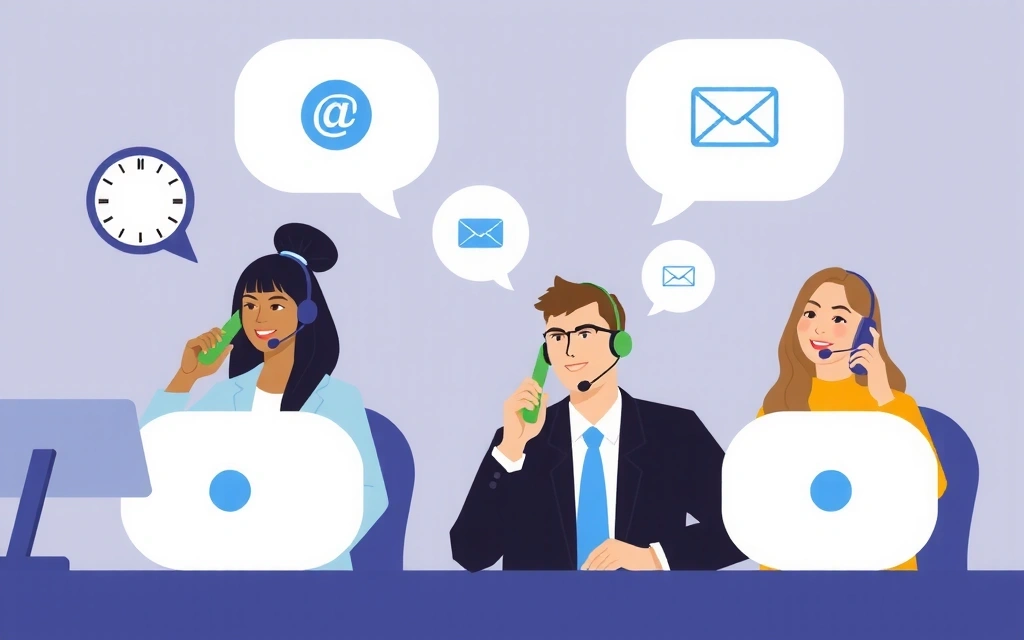 Ilustrace kontaktního centra a zákaznické podpory