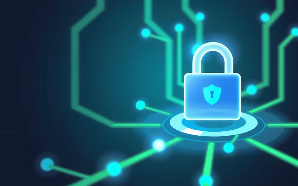 Ilustrace kybernetické bezpečnosti s firewallem