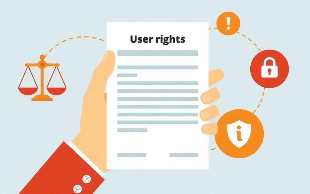 Ilustrace práv uživatelů a ochrany dat